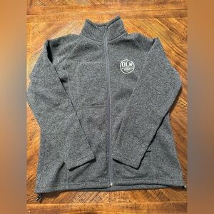 Vintage Gray Zip-Up Sweater
